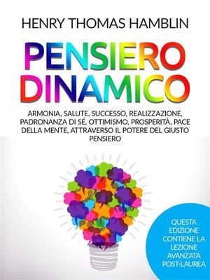 cover image of Pensiero dinamico (Tradotto)